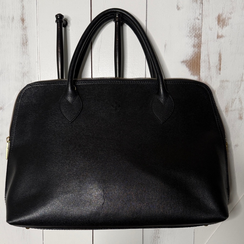 Borse In Pelle chic Black Leather Tote